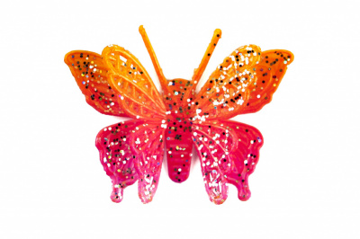 Бабочка декоративная пластиковая #10 - купить в Иркутске. Цена: 7.09 руб.