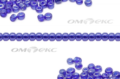 Бисер (TL) 11/0 ( упак.100 гр) цв.108 - синий - купить в Иркутске. Цена: 44.80 руб.