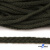 Шнур плетеный d-6 мм круглый, 70% хлопок 30% полиэстер, уп.90+/-1 м, цв.1075-хаки - купить в Иркутске. Цена: 588 руб.