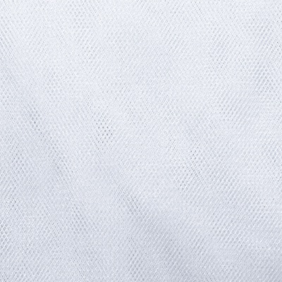 Трикотажное полотно Тюль Кристалл, 100% полиэфир, 16-01/белый, 15гр/м2, шир.160см. - купить в Иркутске. Цена 129.70 руб.