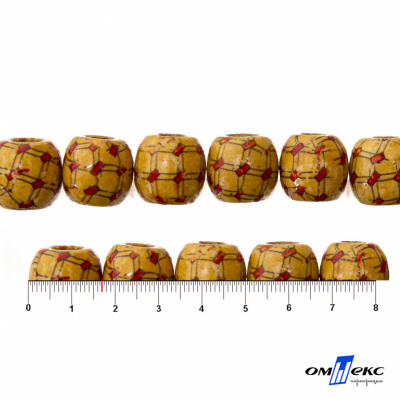 0189-Бусины деревянные "ОмТекс", 17 мм, упак.50+/-3шт - купить в Иркутске. Цена: 83.66 руб.