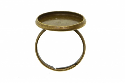 Заготовка для рукоделия металлическая фигурная для кольца 15мм - купить в Иркутске. Цена: 7.44 руб.