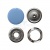 Кнопка рубашечная (закрытая) 9,5мм - эмаль, цв.182 - св.голубой - купить в Иркутске. Цена: 5.74 руб.