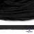Шнур плетеный d-8 мм плоский, 70% хлопок 30% полиэстер, уп.85+/-1 м, цв.- чёрный - купить в Иркутске. Цена: 735 руб.
