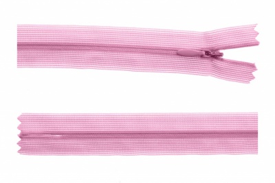 Молния потайная Т3 513, 60 см, капрон, цвет св.розовый - купить в Иркутске. Цена: 10.24 руб.
