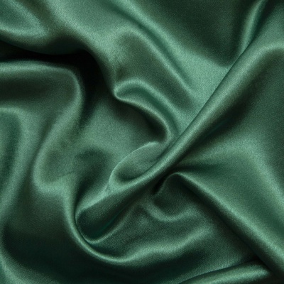 Поли креп-сатин 19-5420, 125 (+/-5) гр/м2, шир.150см, цвет зелёный - купить в Иркутске. Цена 155.57 руб.