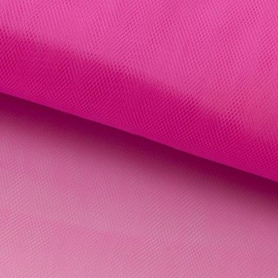 Фатин матовый 16-31, 12 гр/м2, шир.300см, цвет барби розовый - купить в Иркутске. Цена 100.92 руб.