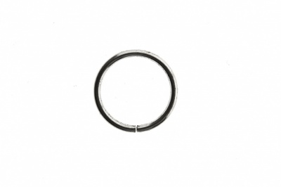 Кольцо металлическое d-15 мм, цв.-никель - купить в Иркутске. Цена: 2.45 руб.