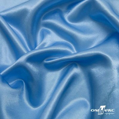 Поли креп-сатин 14-4121, 125 (+/-5) гр/м2, шир.150см, цвет голубой - купить в Иркутске. Цена 155.57 руб.