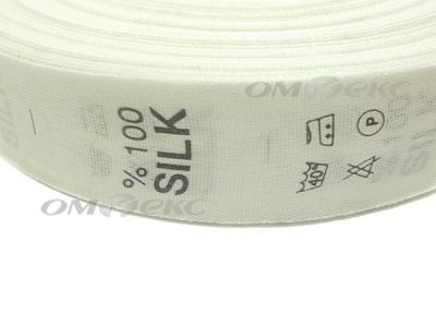 Состав и уход за тк.100% Silk (1000 шт) - купить в Иркутске. Цена: 520.46 руб.