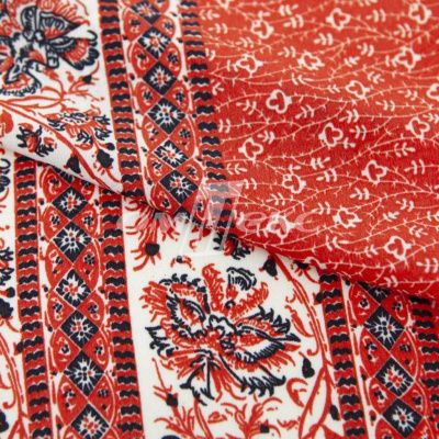 Плательная ткань "Фламенко" 24.1, 80 гр/м2, шир.150 см, принт этнический - купить в Иркутске. Цена 241.49 руб.