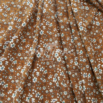 Плательная ткань "Фламенко" 11.1, 80 гр/м2, шир.150 см, принт растительный - купить в Иркутске. Цена 239.03 руб.
